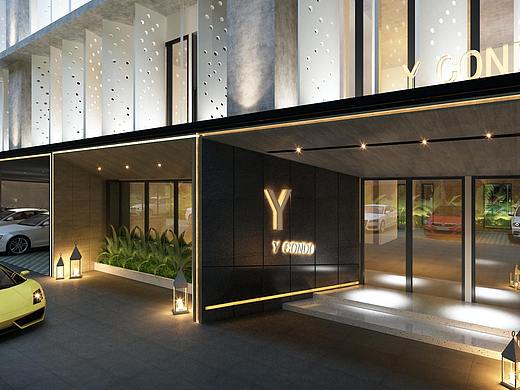 鱼骨设计——清迈某公寓酒店