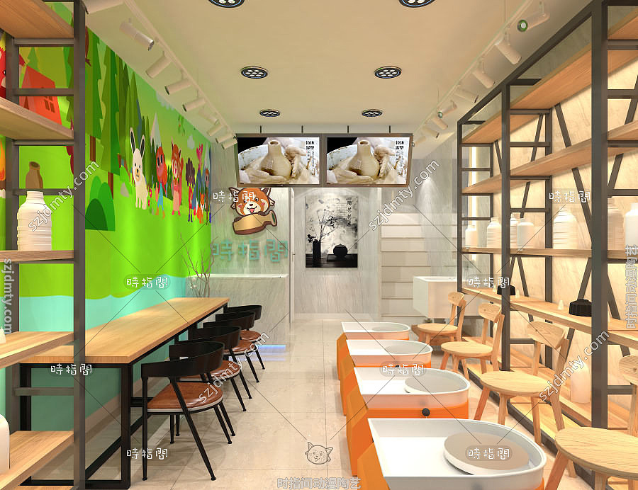 开陶艺店时指间特色动漫主题陶艺店展示（图ZMjA5OTk2NDMy） - 其他 - 站酷设计师时指间原创素材 - 站酷ZCOOL