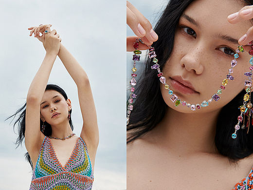 首饰拍摄 哈萨克斯坦女孩