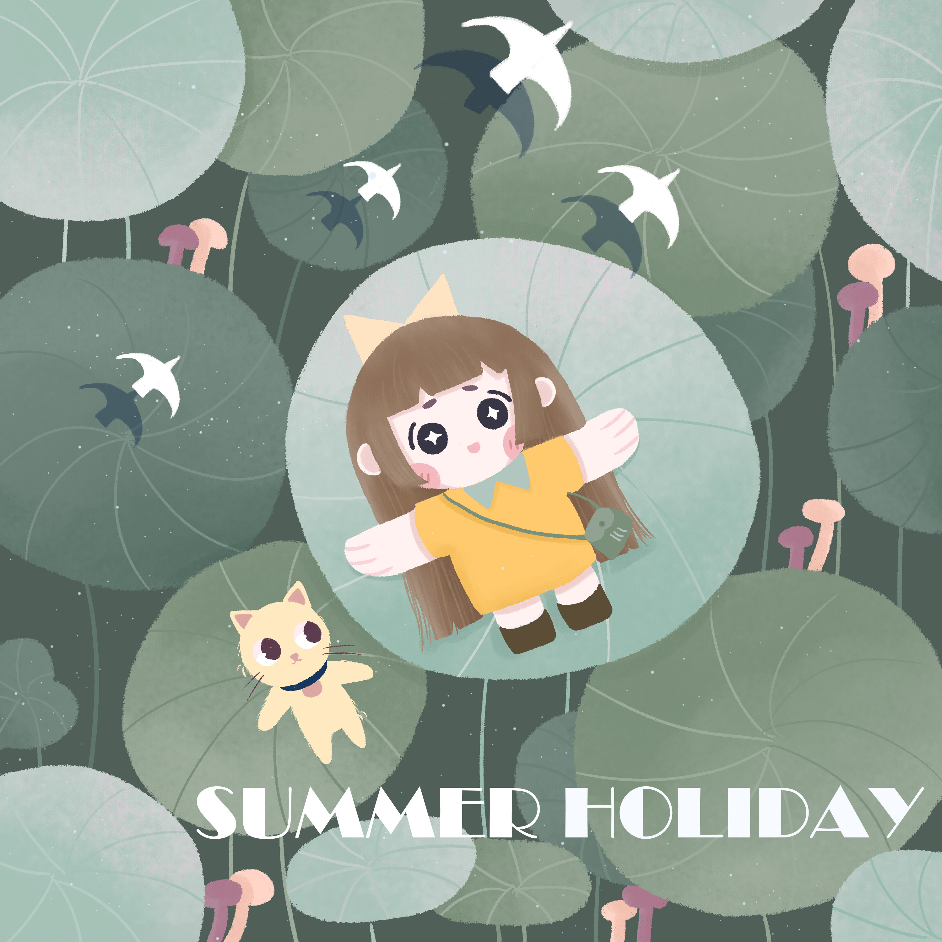 暑假|插画|儿童插画|毛毛桃momoko - 临摹作品 - 站酷 (zcool)