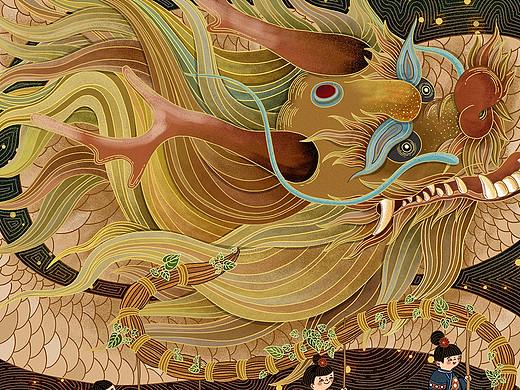 一组中国风插画