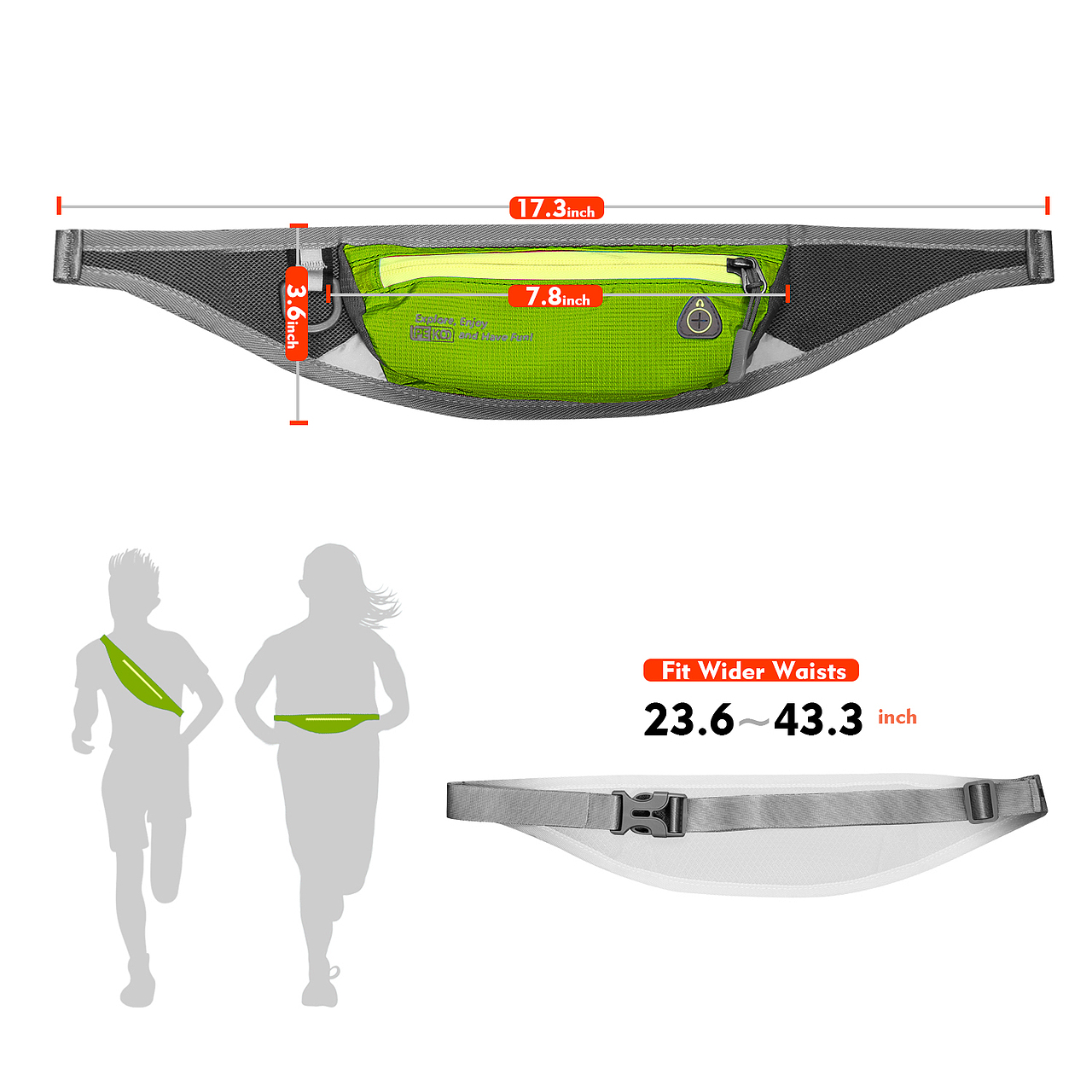 产品摄影 PS精修图 运动腰包 亚马逊 电商