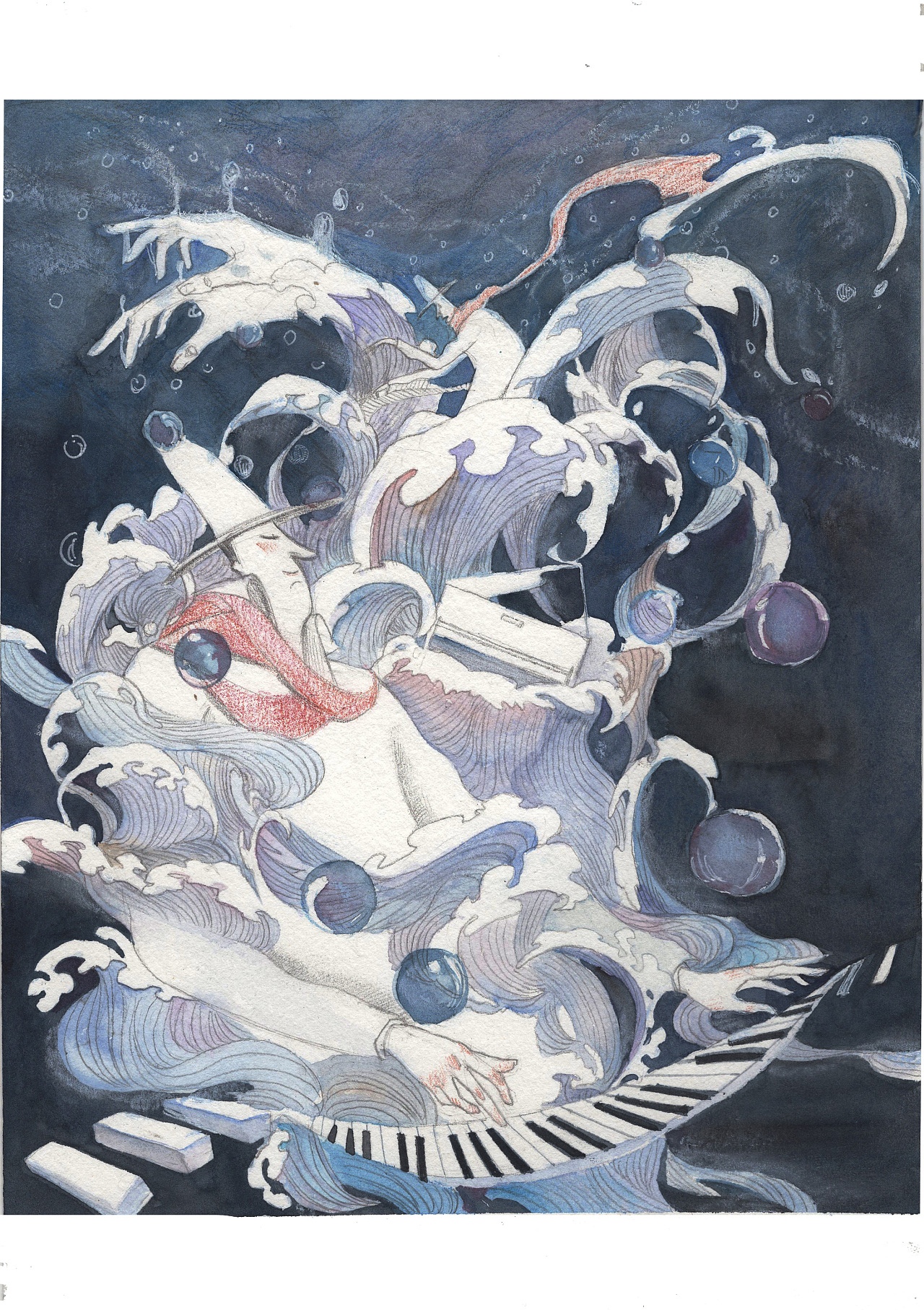 课题创作海上钢琴师曲绘