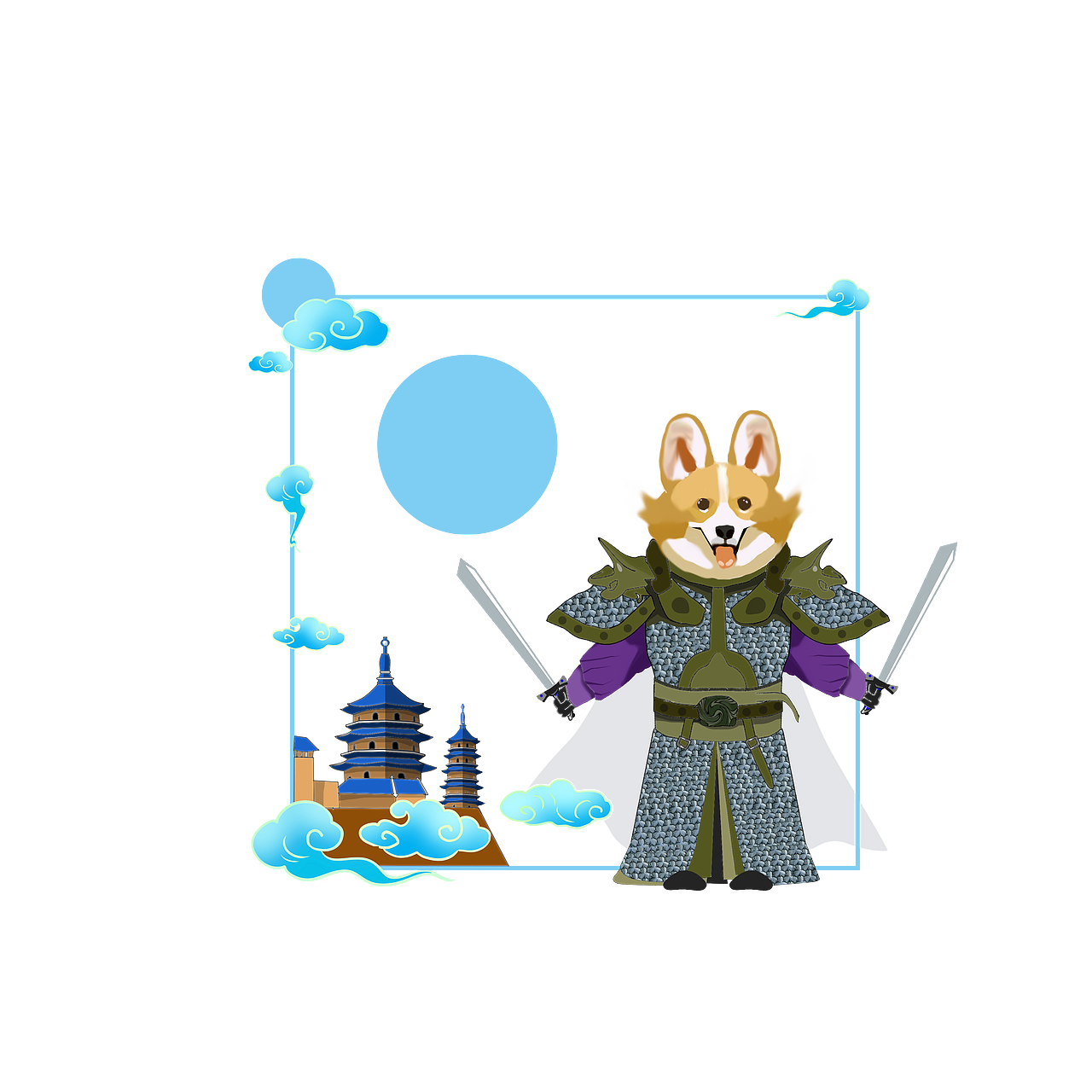 狗狗保卫插画鼠绘