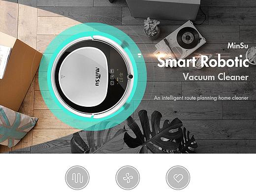 扫地机器人详情页