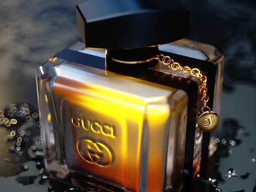 C4D照片级渲染-香水瓶