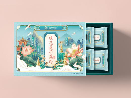 冰雪容-桂花莲子藕粉包装