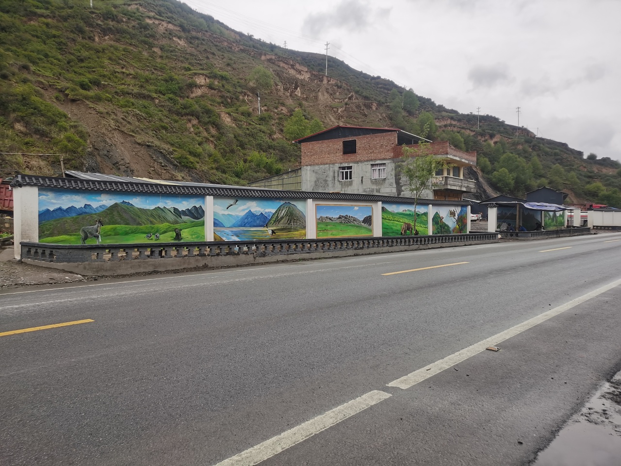 农村宣传墙路边图片图片