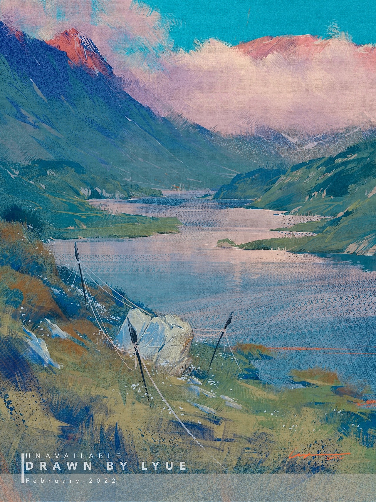 iPad风景插画合集（2022.03）（图ZMjkxMDE5ODcy） - 艺术插画 - 站酷设计师厘鱼Lyue原创素材 - 站酷ZCOOL