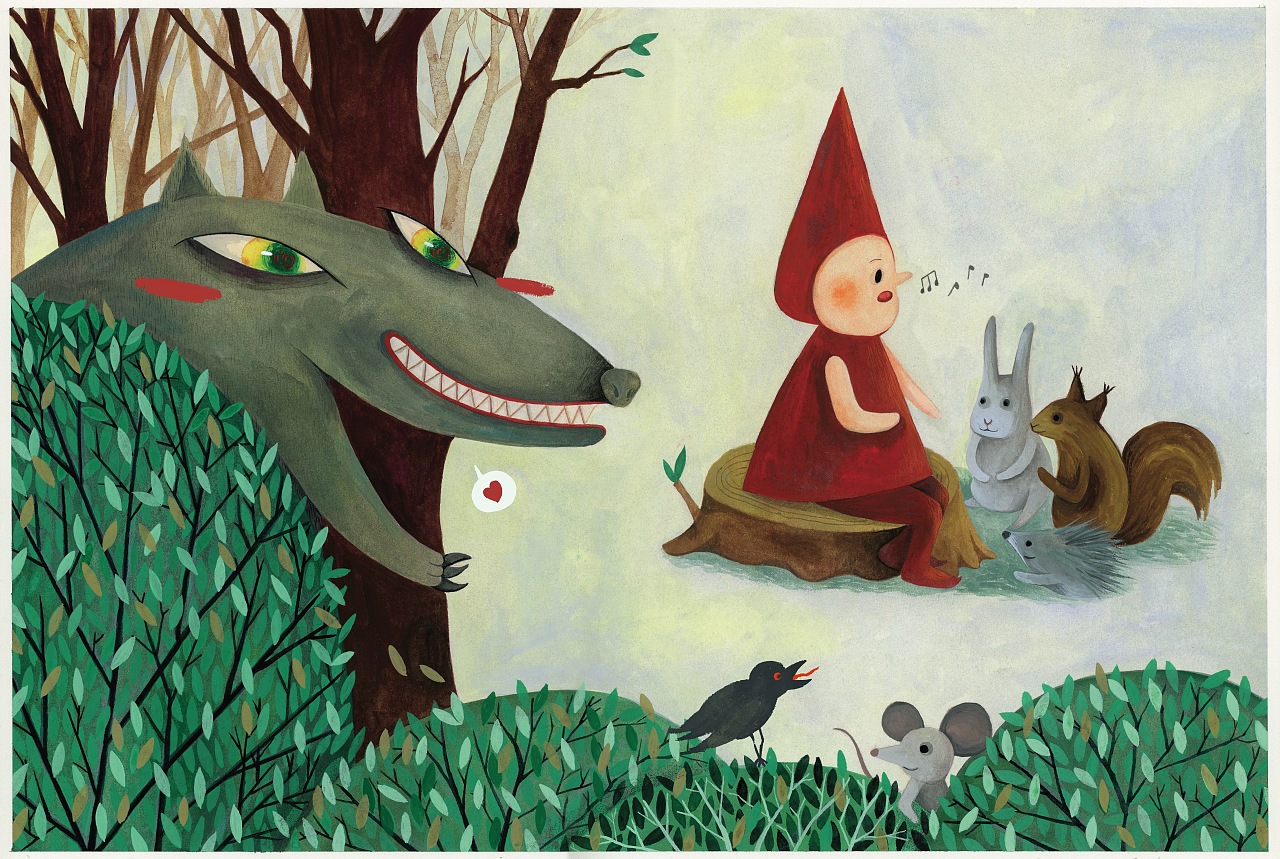 不一样的童话——《奥兹国历险记》&《大红帽和小灰狼》|插画|创作习作|Alice要开花 - 原创作品 - 站酷 (ZCOOL)