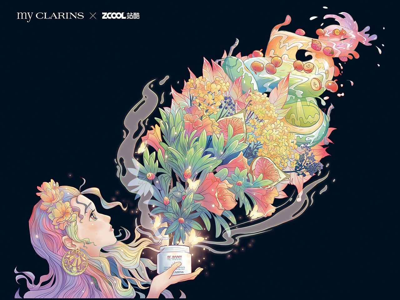 #my CLARINS 寻找天然好食肌#美肌之光（图ZMjk4ODAyNjc2） - 海报 - 站酷设计师DeLightfuL原创素材 - 站酷ZCOOL