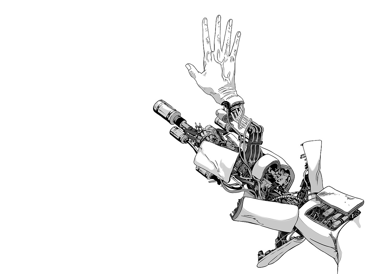 插画纹身手稿 以手为主题发散思考 赛博朋克风是我一直喜欢的风格 以