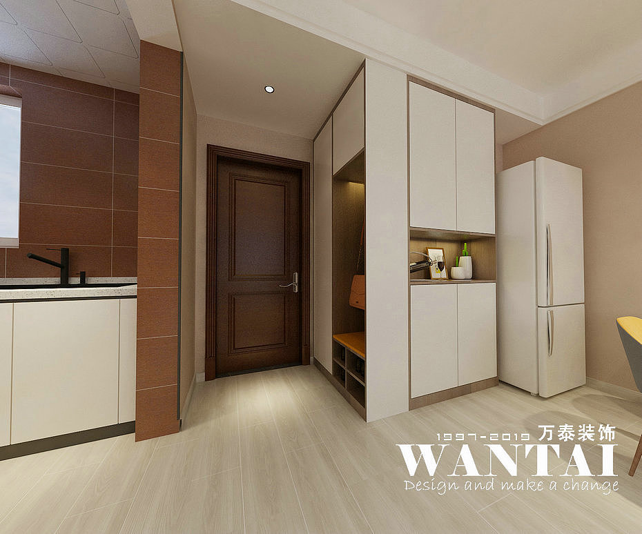 泰安鲁商国际装修|鲁商国际88m²现代装修效果图—于杰