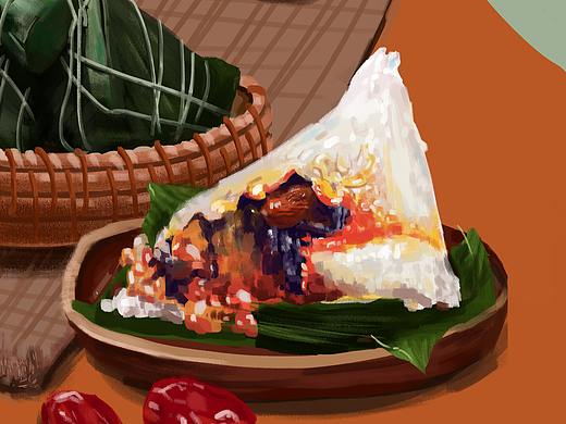 端午節(jié)（個人主頁-ZNDU3MzM4Mjg=） - 藝術(shù)插畫 - 站酷設(shè)計(jì)師哎呦呦呦呦呦原創(chuàng)素材 - 站酷ZCOOL