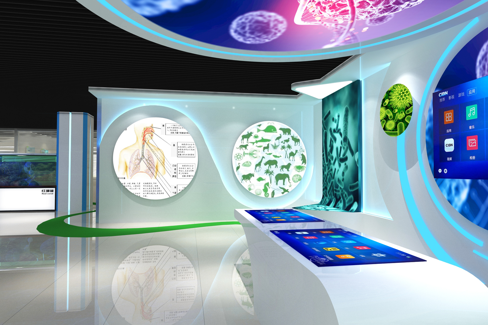 广西某高校科普中心|空间|展示设计 |霹雳啪啦蹦蹦哒 - 原创作品