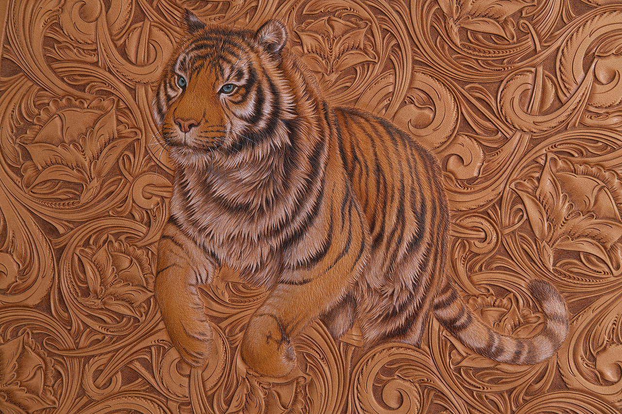 【梦虎】心有猛虎，细嗅蔷薇！（图ZMjE5MTc2OTky） - 工艺品设计 - 站酷设计师革也GeYe原创素材 - 站酷ZCOOL