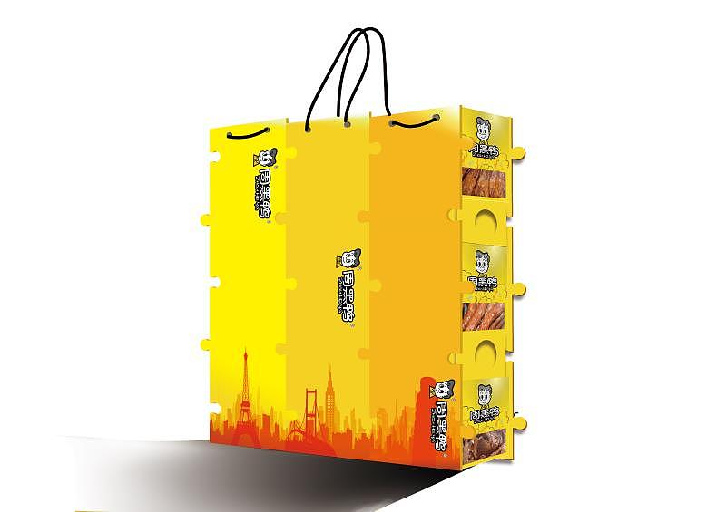 周黑鸭-拼接好的三个独列包装