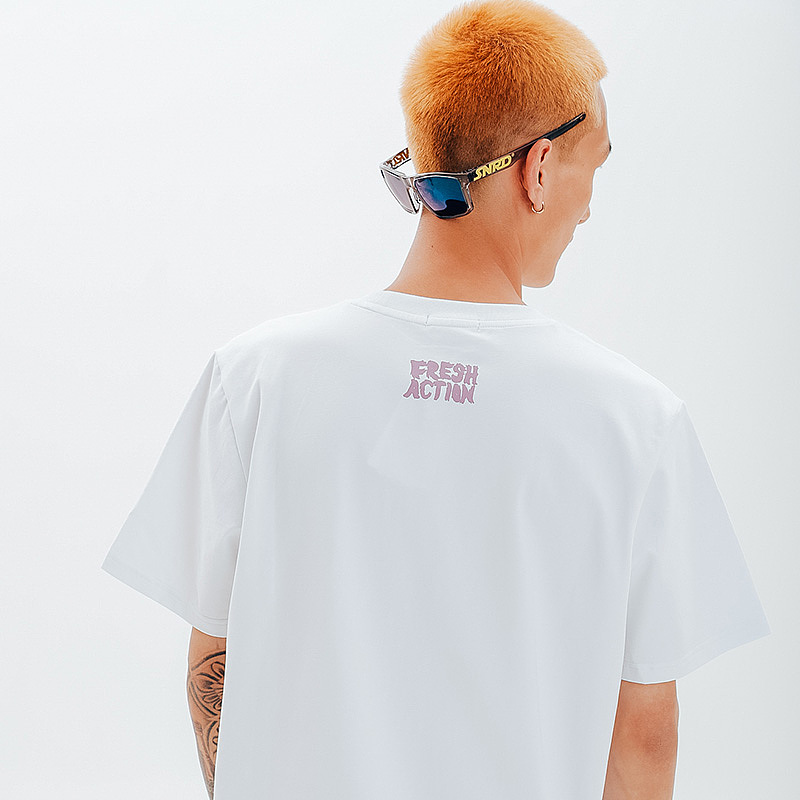 STRETAG国潮牌新款夏季白色T恤