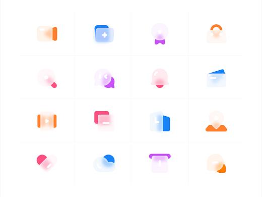 毛玻璃图标 icon 模糊