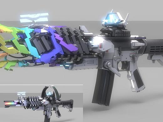 彩虹xM4科幻枪械设计x2