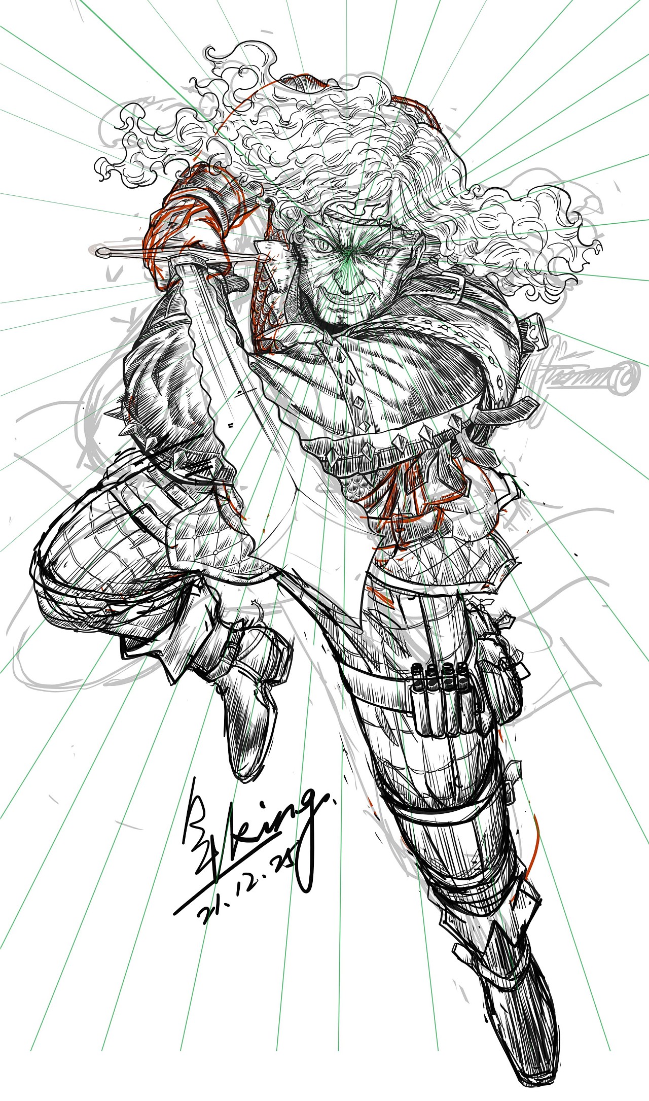 猎魔人——杰洛特|插画|艺术插画|炸年糕大王 - 原创作品 - 站酷