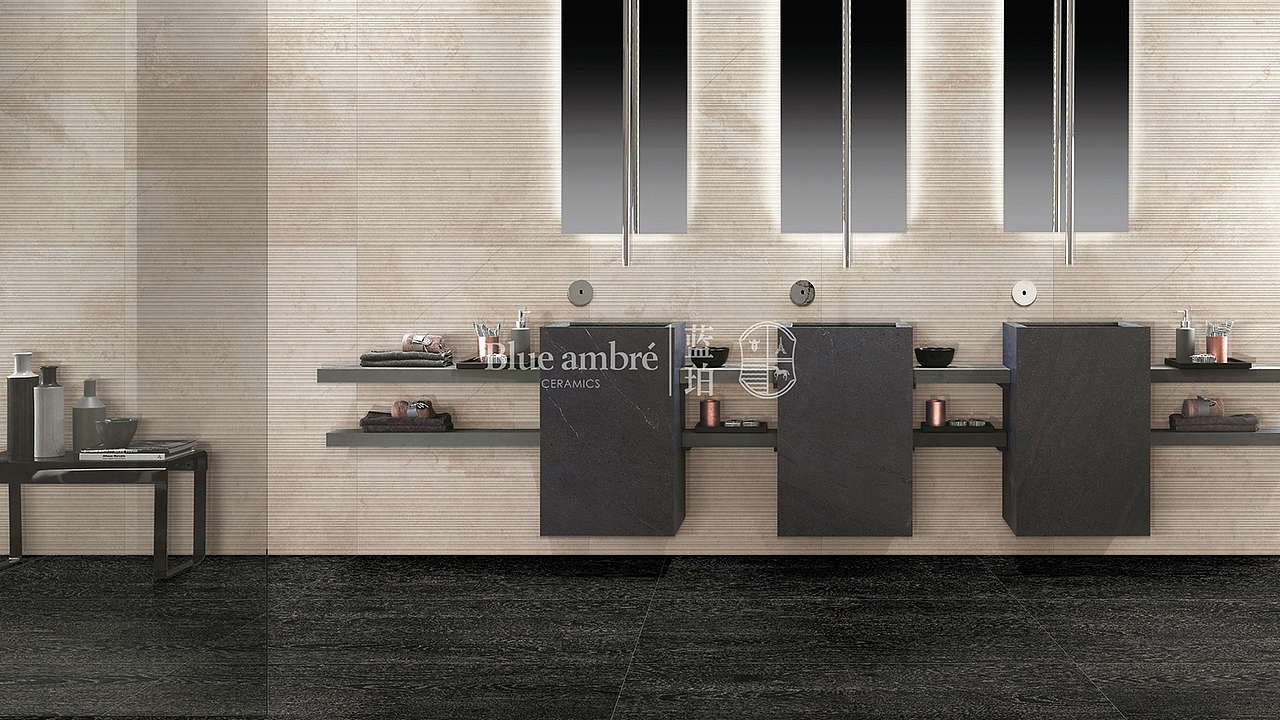 蓝珀瓷砖卫生间空间搭配方案（图ZMTYxNzM4NjAw） - 家装设计 - 站酷设计师言兮之原创素材 - 站酷ZCOOL