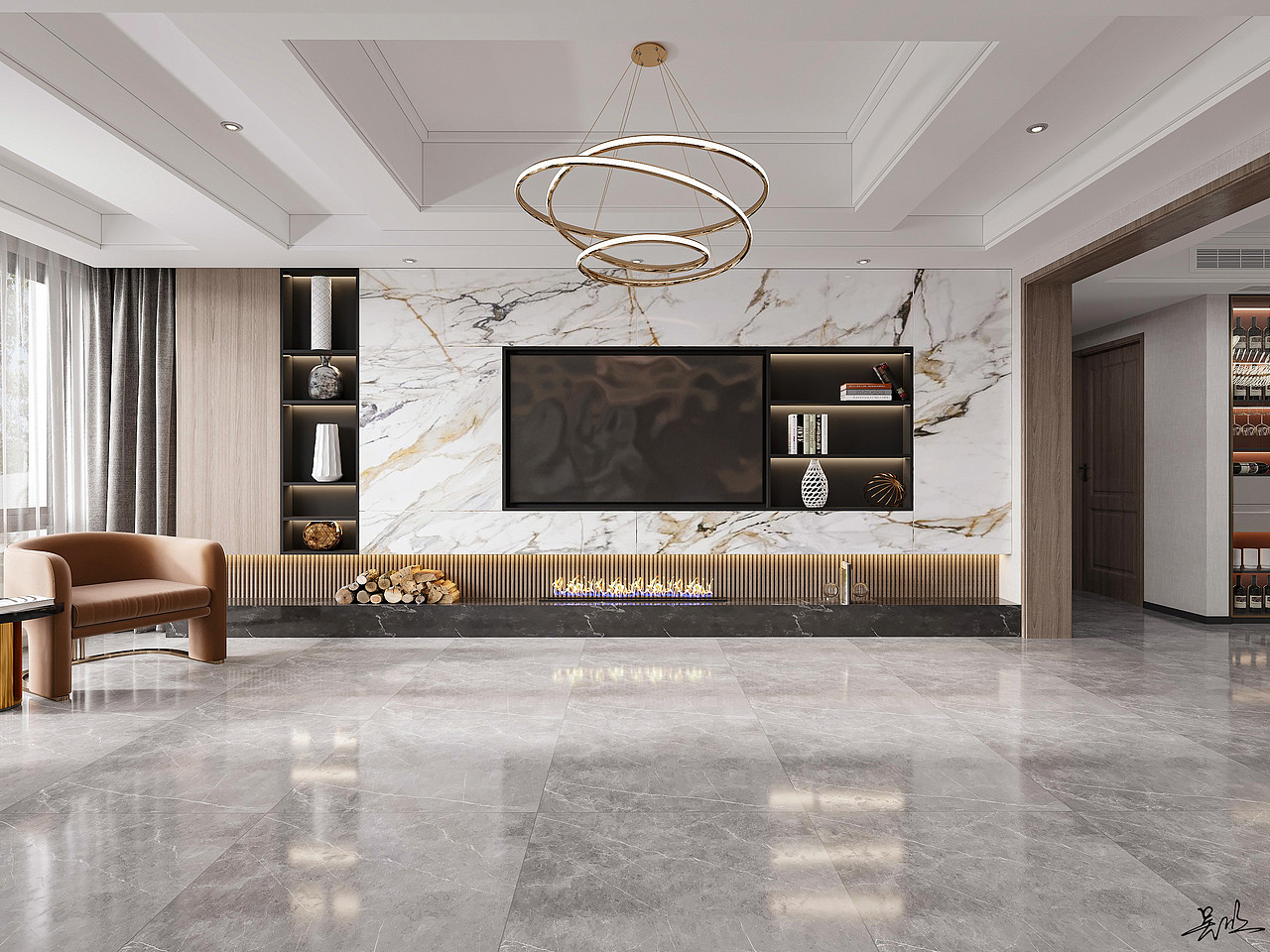 现代——低调奢华有内涵（图ZMjYxMTEyNjAw） - 家装设计 - 站酷设计师吴欣MM原创素材 - 站酷ZCOOL