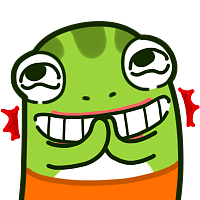 呆呆小熊的蛙哈哈表情