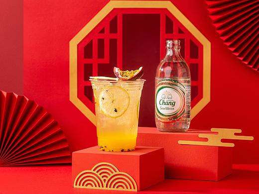 国潮风饮品-酒拾烤肉出品