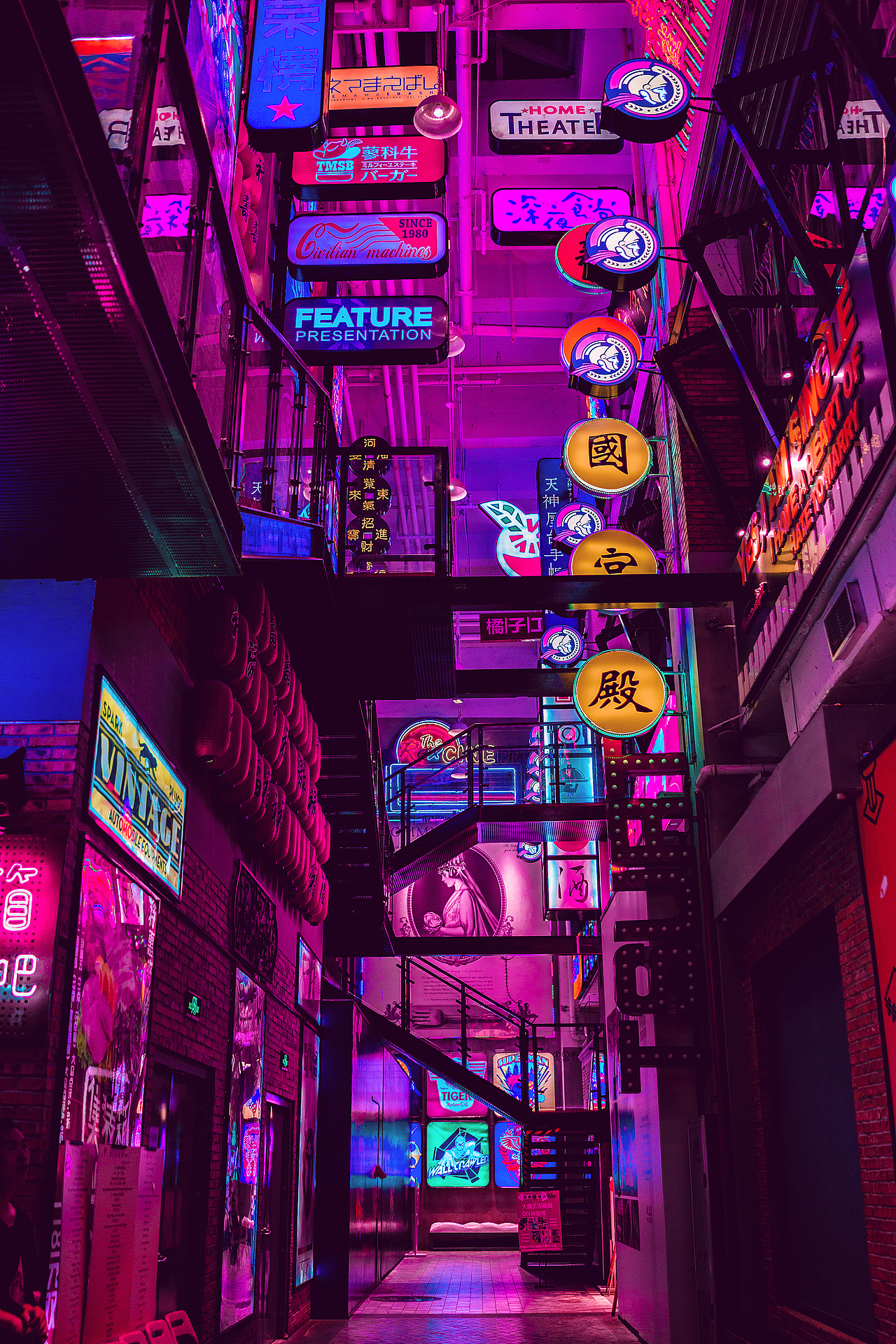 赛博朋克风-静安大悦城（图ZMTg1NjIwMDQ0） - 环境/建筑摄影 - 站酷设计师在下星辰原创素材 - 站酷ZCOOL