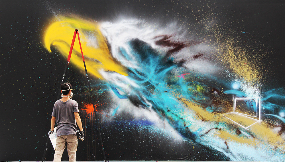 大型即兴互动创作-《猎鹰》 2013 LENOVO MIIX SHOW新品发布会