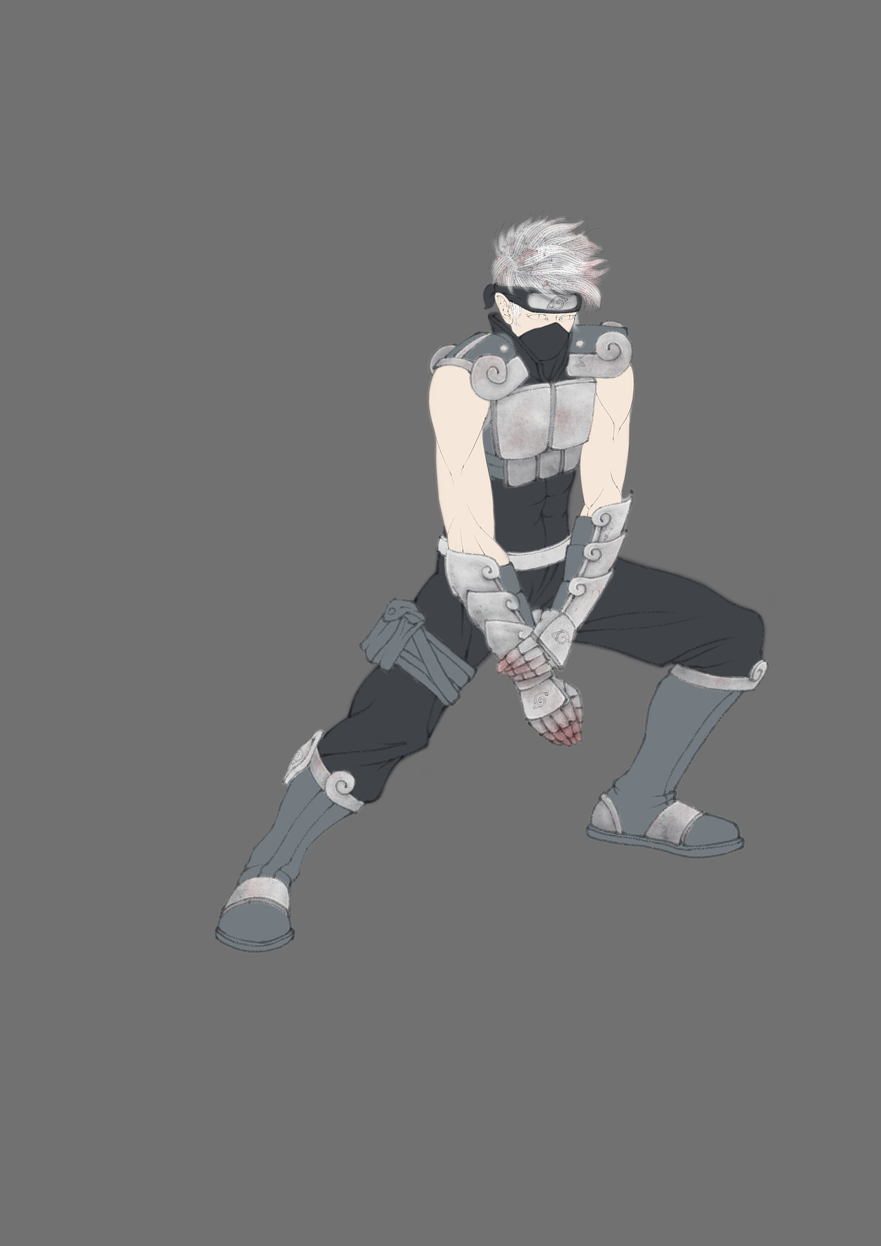 中国风旗木卡卡西同人图