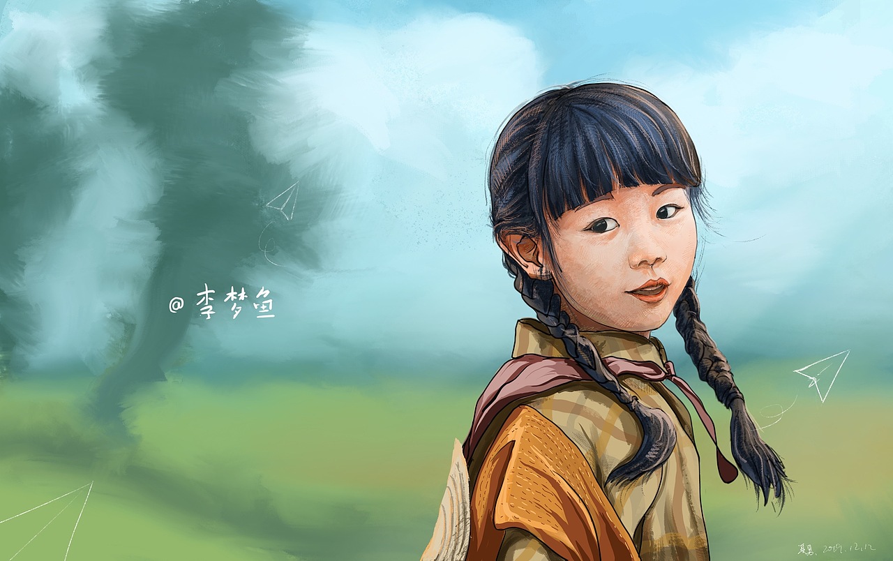 @李梦鱼 童年的笑容（图ZMTg5MTAwMTMy） - 创作习作 - 站酷设计师Seiei_xia原创素材 - 站酷ZCOOL