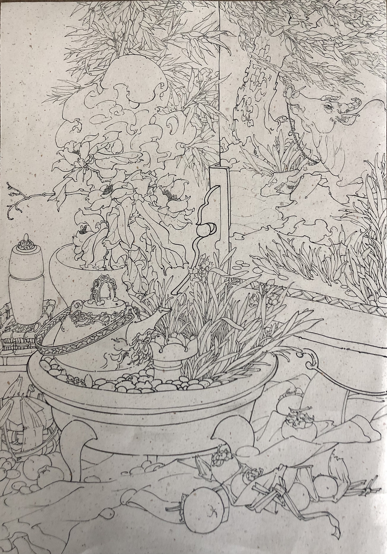 迎春岁朝图（图ZMzI5MzgzOTQ0） - 艺术插画 - 站酷设计师风暴降临原创素材 - 站酷ZCOOL