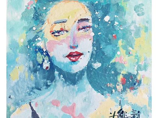 【油畫棒】SUNNY GRIL（個人主頁-ZNDI1NDAzMTY=） - 繪畫 - 站酷設(shè)計師Palette潘Sir原創(chuàng)素材 - 站酷ZCOOL