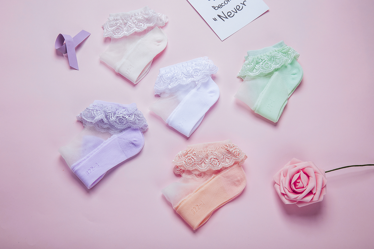 儿童蕾丝袜拍摄案例