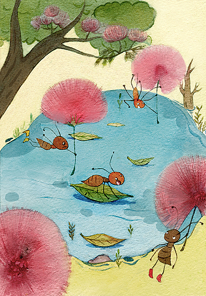 月亮河的漂流屋系列《沉默的土怪》插画