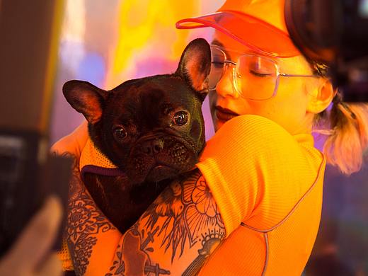 大花臂大花腿 igu女鞋模特拍摄