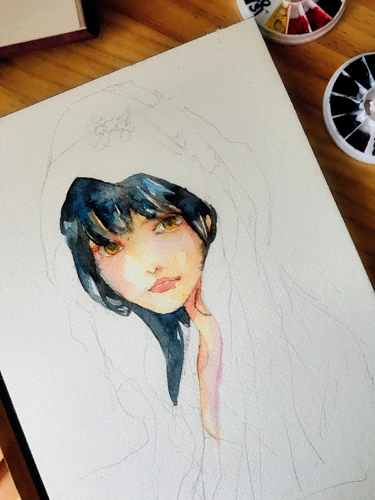 水彩手绘插画习作