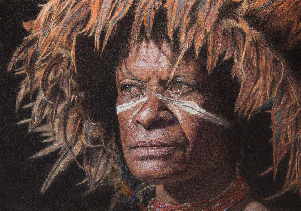 <达尼族女人>(尝试一张比较写实的)