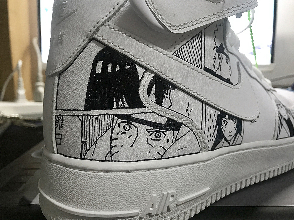 NIKE空军一号×火影忍者 涂鸦