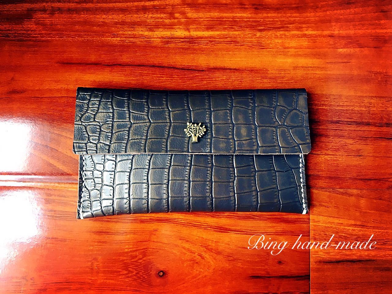 手工皮具-长财布By Bing Hand-made（图ZNDI4MzQyMDA=） - 工艺品设计 - 站酷设计师言毕行原创素材 - 站酷ZCOOL