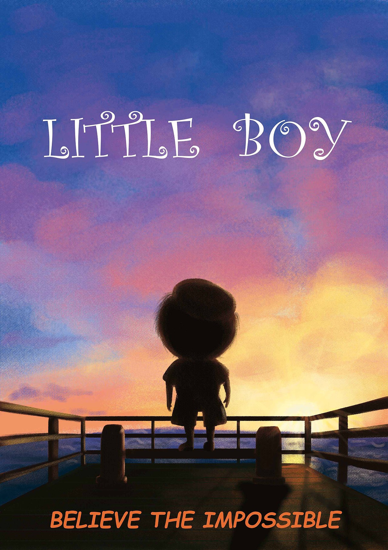 电影海报设计主题小男孩littleboy