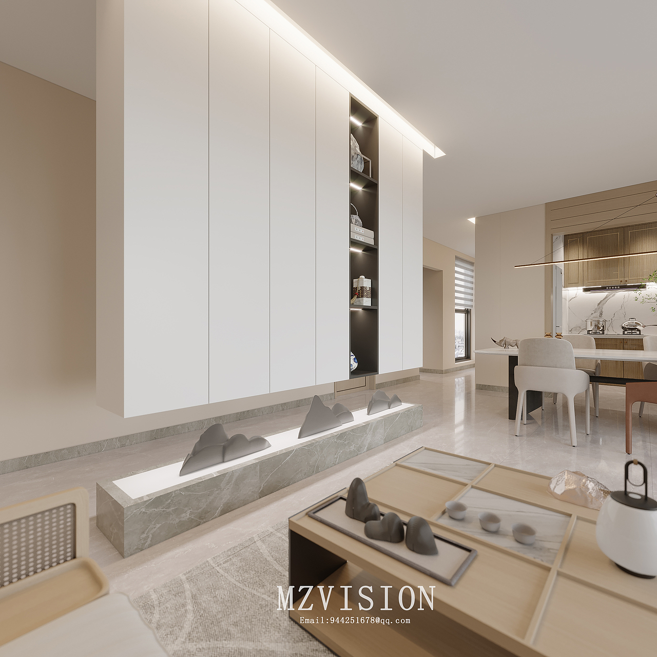 现代中式客餐厅