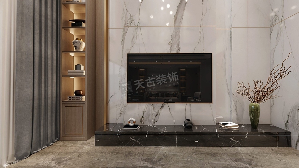 东原湖山樾别墅设计,湖山樾联排别墅装修案例效果图