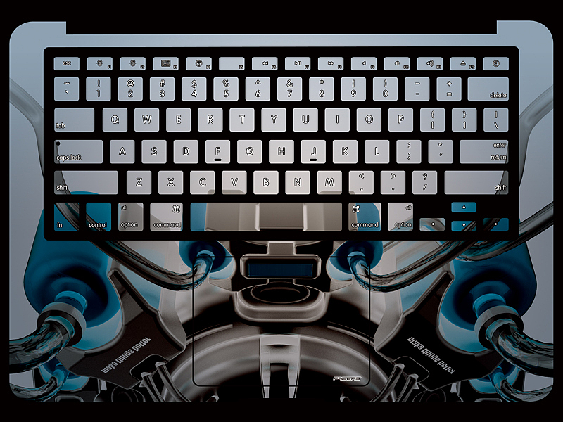 强劲的苹果（Macbook Air皮肤设计）（图ZMjA5NDQ2NA==） - 其他 - 站酷设计师麻袋工厂原创素材 - 站酷ZCOOL