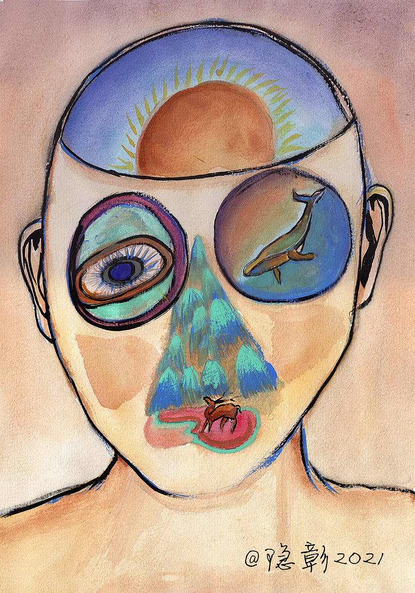 超现实主义插画心理学插图|插画|商业插画|隐彰 - 原创作品 - 站酷 (z