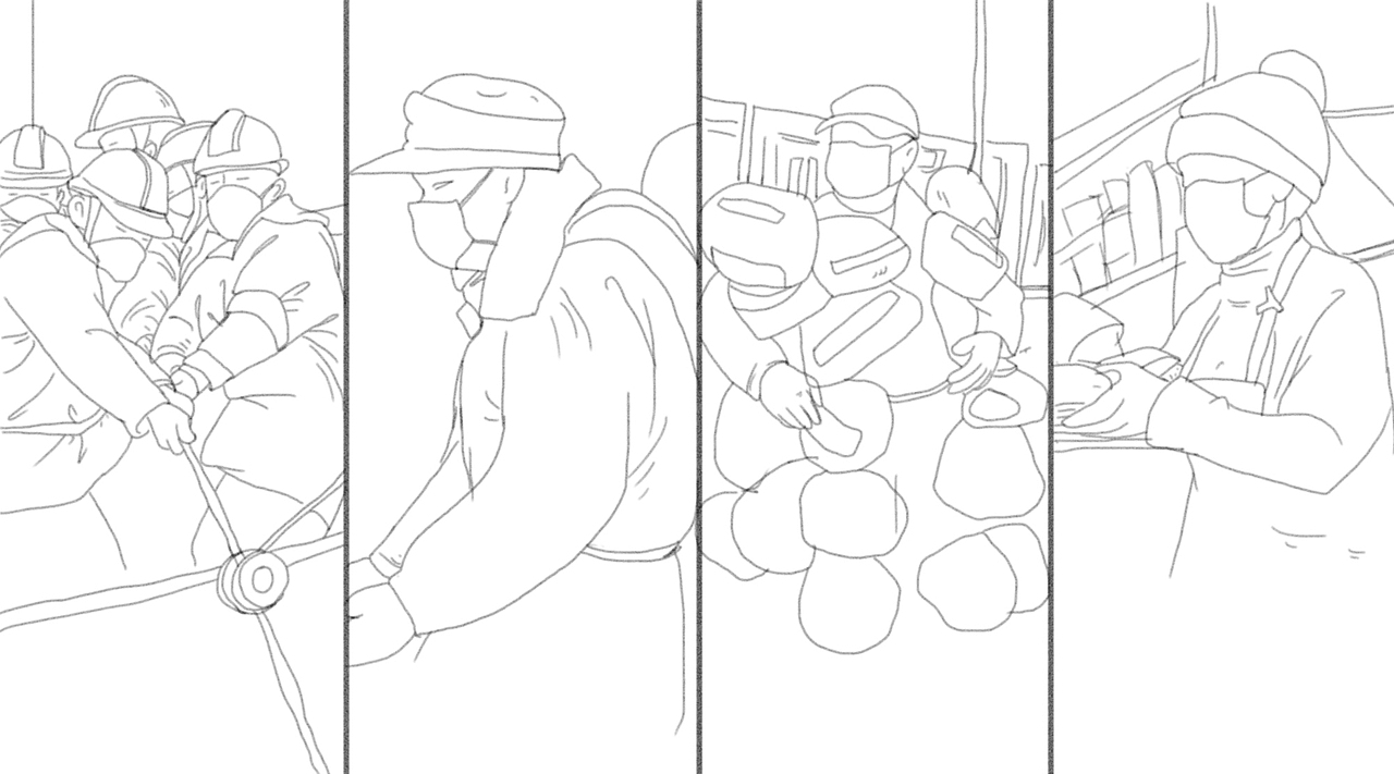 《战疫三-无私者》（图ZMjU3NzI4Nzc2） - 艺术插画 - 站酷设计师大傻子啊光原创素材 - 站酷ZCOOL