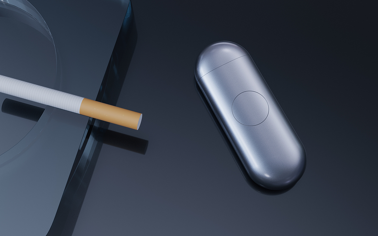 打火机外观设计渲染