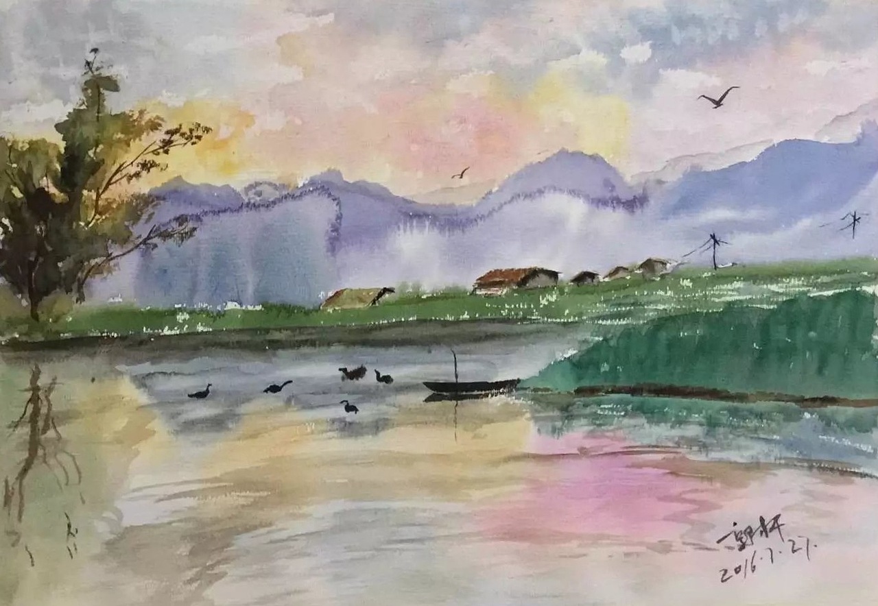 水彩画练习作品（图ZNTU0MTA4MDA=） - 绘画 - 站酷设计师郭才平原创素材 - 站酷ZCOOL